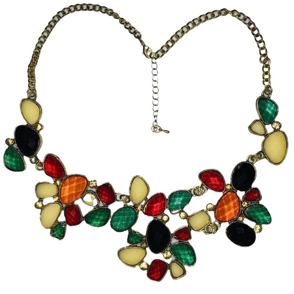 Statement "Gemstone" Necklace - Picture 1 of 2